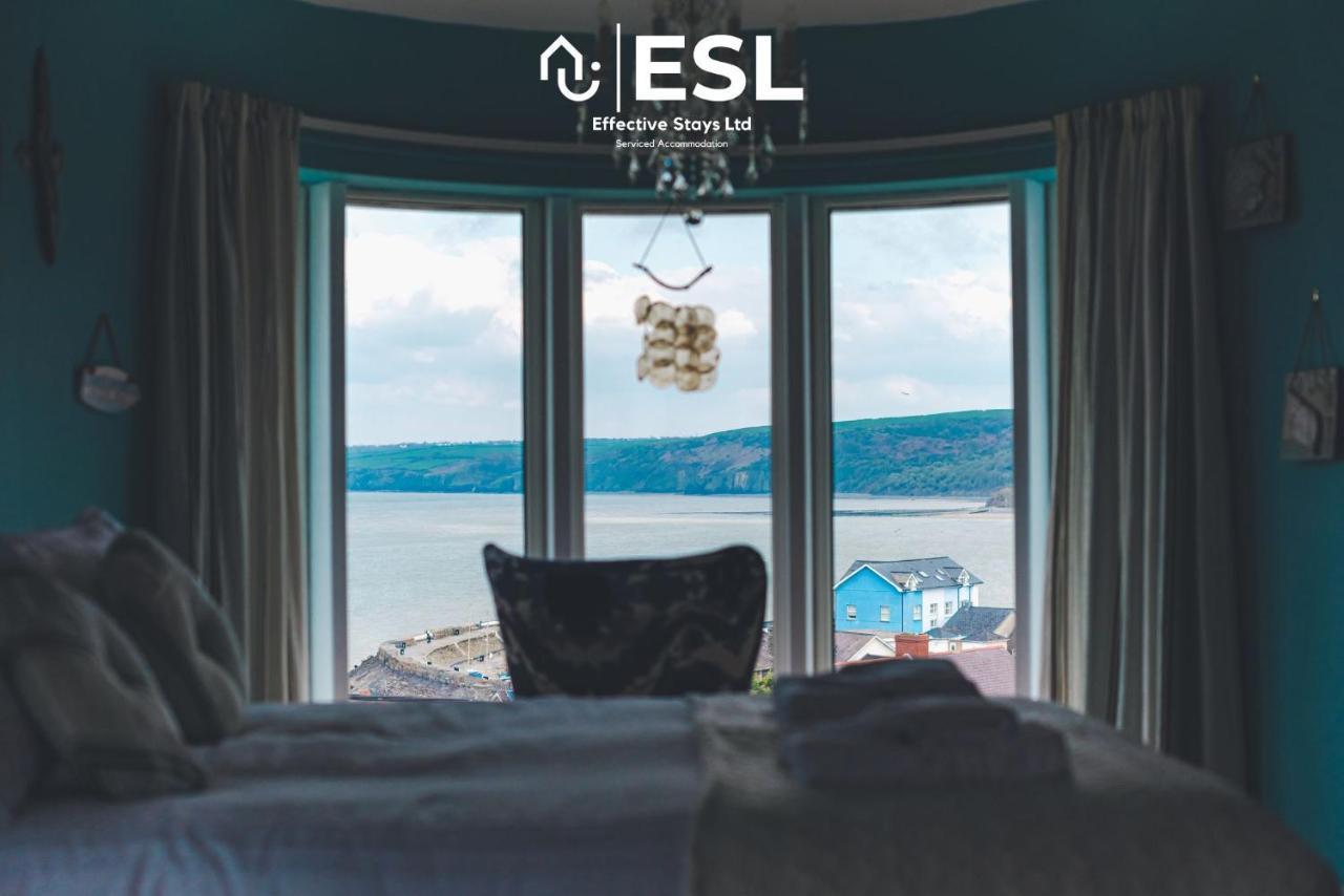 Beautiful En Suite 5 Bedroom Home With Sea Views New Quay  Exterior foto